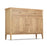 Berkley Nordic Oak Medium 2 Drawer 2 Door Sideboard - 115cm - The Furniture Mega Store 