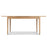 Berkley Nordic Oak Extended Dining Table - 120cm - 160cm - The Furniture Mega Store 