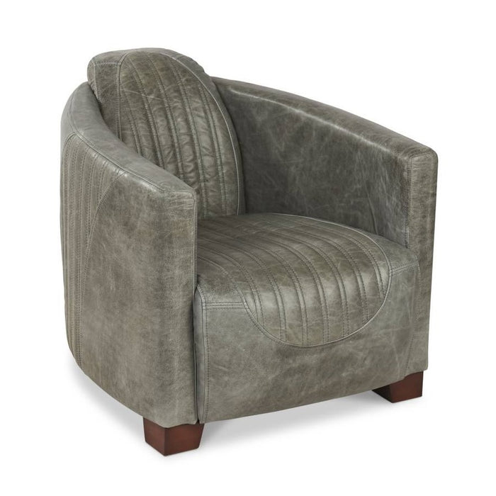 Spitfire Aniline Leather Tub Chair - Choice Of Feet & Leathers - The Furniture Mega Store 