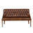 Stanton Buttoned Back Vintage Leather Dining Bench - Choice Of Size & Upholstery - The Furniture Mega Store 