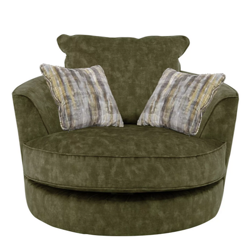 Sublime Olive Swivel Chair - The Furniture Mega Store