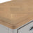 Sunbury Oak Parquet Top & Grey Painted 2 Drawer TV Cabinet - The Furniture Mega Store 
