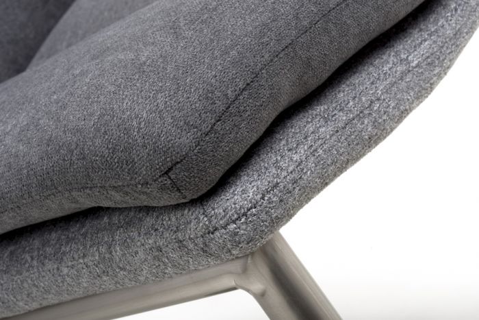 Triton Linen Dark Grey Dining Chairs {Set Of 2} - The Furniture Mega Store 