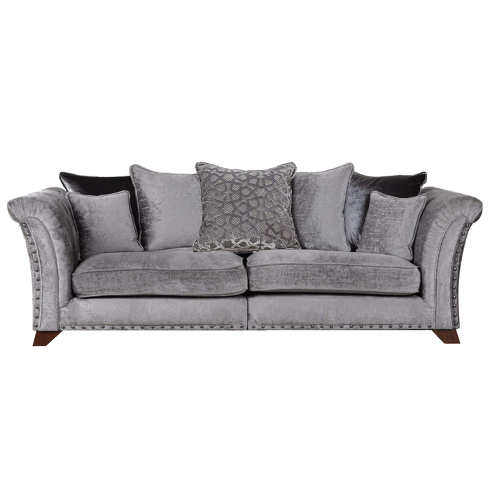 Vesper Fabric Sofa & Armchair Collection - Choice Of Fabrics & Pillow Or Standard Back - The Furniture Mega Store 