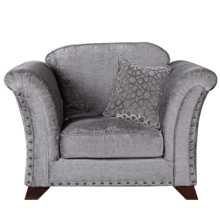 Vesper Fabric Armchair & Love Chair Collection - Choice Of Fabrics - The Furniture Mega Store 
