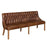 Stanton Buttoned Back Vintage Leather Dining Bench - Choice Of Size & Upholstery - The Furniture Mega Store 