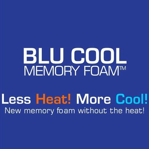 Helix Rapture 1000 Pocket Spring Encapsulated Blu Cool Memory Foam Divan Bed Set - Inc Headboard - The Furniture Mega Store 