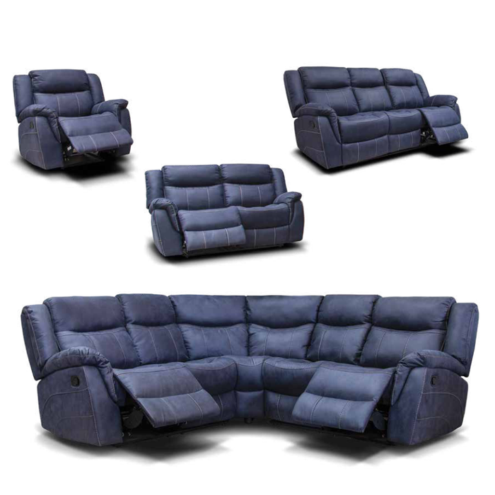 Walton Fabric Recliner Sofa Collection - Choice Of Colours - The Furniture Mega Store 