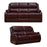 Emblem Real Leather 3+2 Seater Sofa Set - Choice Of Colours - The Furniture Mega Store 