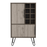 New York Smoked Oak-Bleached Grey Collection Drinks Bar - The Furniture Mega Store 